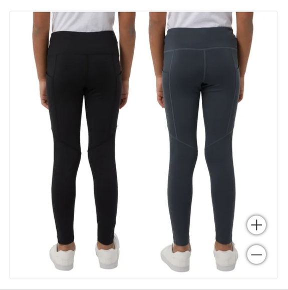 New 32 Degrees Youth 2-pack Assorted Bottoms Leggings Black Gray Size XS 5/6 NWT - Picture 3 of 5